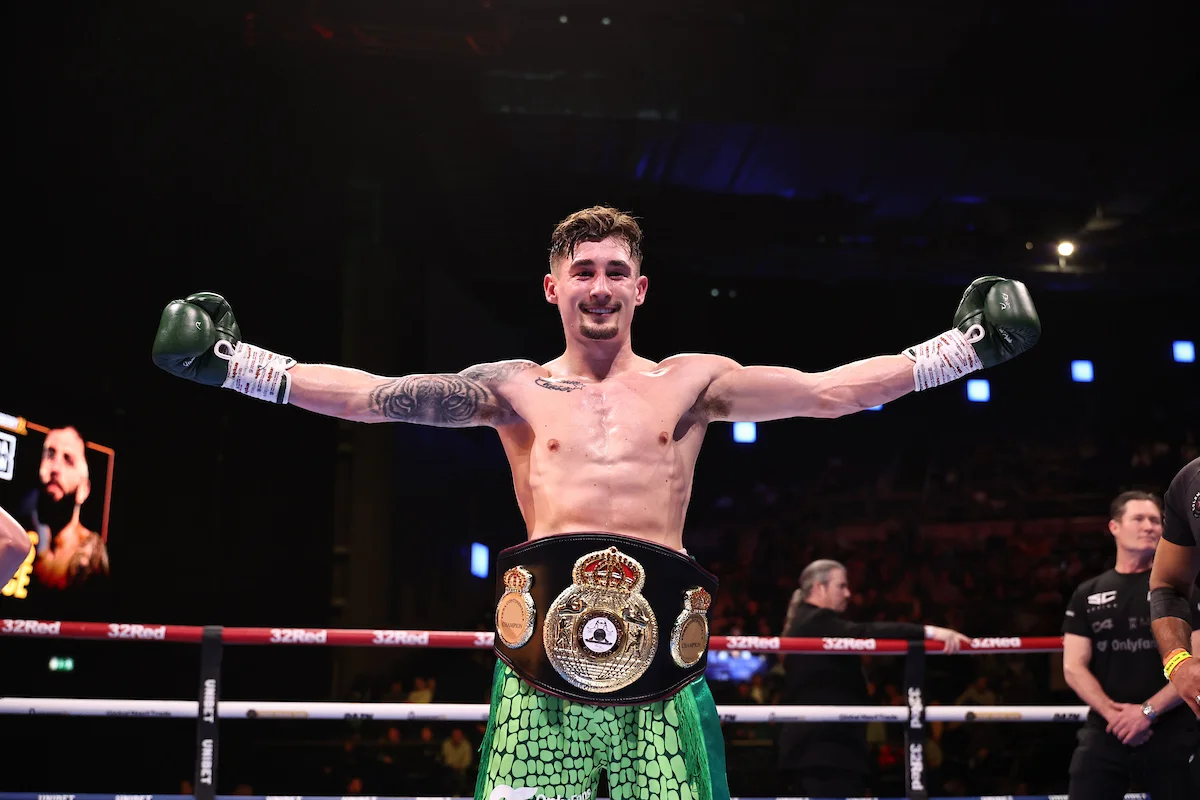 Steven Cairns in the boxing ring